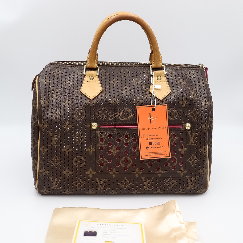 Louis vuitton speedy perforated hotsell